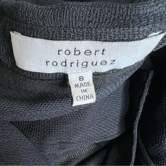 Robert Rodriguez Black Sheer Moto Jacket Size 8 - Picture 7 of 10